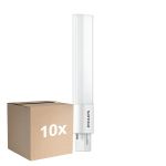Mehrfachpackung 10x Philips CorePro PL-S LED 5W - 840 Kaltweiß | 2-Pins - Ersatz Für 11W