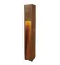 SLV Slot 80 Stehlampe Stahl Rostig 9W 30lm - 830 Warmweiß | Außenbeleuchtung - IP55