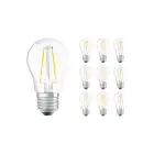 Mehrfachpackung 10x Osram Parathom Retrofit Classic LED E27 Kugel Fadenlampe Klar 1.5W 136lm - 827  | Ersatz Für 15W