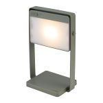 Nordlux Saulio Lampe De Table Aluminium Vert 3.5W 200lm - 830 Blanc Chaud | IP44 - 3 Niveaux De Gradation Dimmable - Solar