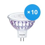 Lot 10x Philips Corepro LED Spot GU5.3 MR16 7W 660lm 36D - 840 Blanc Froid | Équivalent 50W