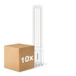 Lot 10x Philips CorePro PL-L LED Ampoule EM/Mains 8W - 840  | Remplacement 18W