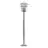 Nordlux Vejers Lampadaire extérieur Acier Galvanisé et Verre Gris | IP54 - Convient pour E27