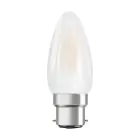 Osram LED B22D Bougie Filament Dépolie 4W 470lm - 827  | Remplacement 40W